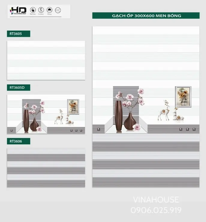 Gạch ốp tường 30×60 giá rẻ 3605-3605D-3606
