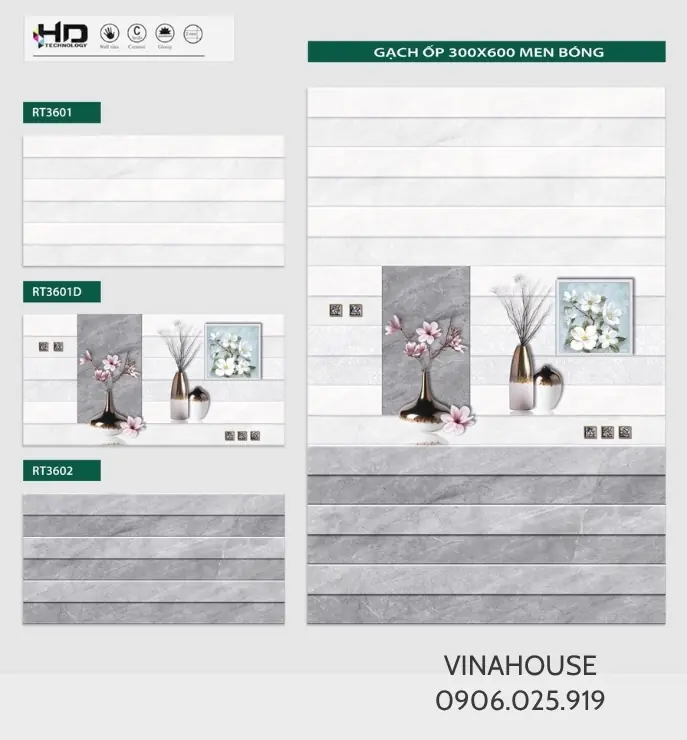 Gạch ốp tường 30×60 giá rẻ 3601-3601D-3602